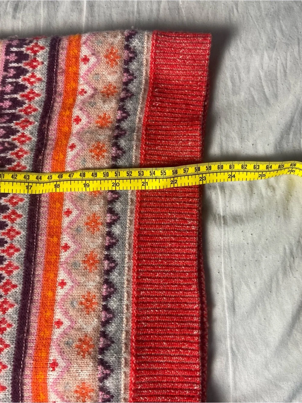 J.Crew women’s Multicolor Fair Isle Crewneck lambs wool blend sweater